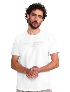 Camiseta John John Masculina Regular Splashed Live It Branca