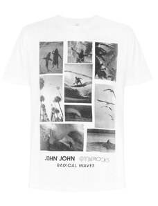 Camiseta John John Masculina Regular Medina Radical Waves Branca
