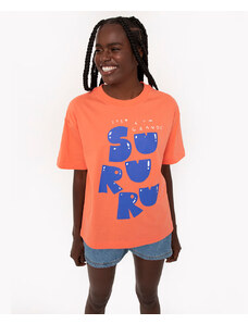C&A camiseta de algodão oversized sururu herbbbbie laranja