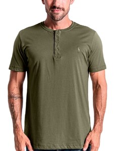Polo Ralph Lauren Camiseta Ralph Lauren Henley Mono Icon Verde Militar