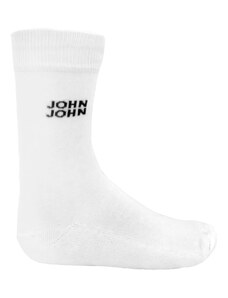 Meia John John Classic Mid White Branca
