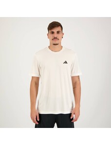 Camiseta Adidas Essentials Base Branca e Preta