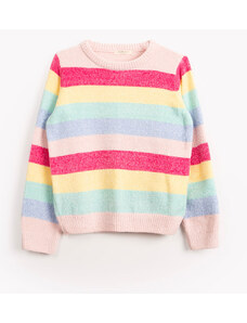 C&A suéter infantil de tricô listrado multicor