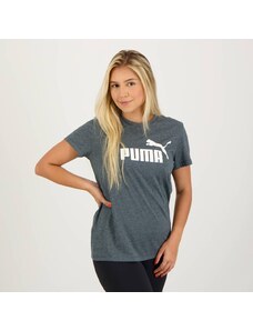 Camiseta Puma ESS Logo Feminina Azul