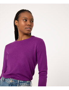C&A suéter de tricot básico roxo