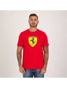 Camiseta Puma Scuderia Ferrari Race Big Shield Colored Vermelha
