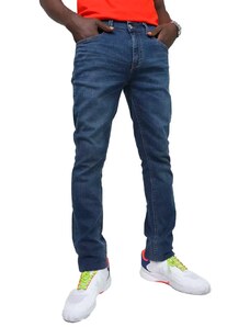 Calça Lacoste Jeans Masculina Skinny Fit Core Essentials Escura