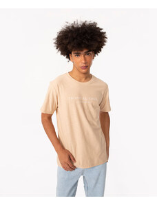 C&A camiseta flamê tropical soul manga curta bege