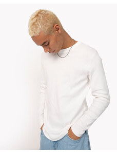 C&A camiseta de algodão manga longa branco