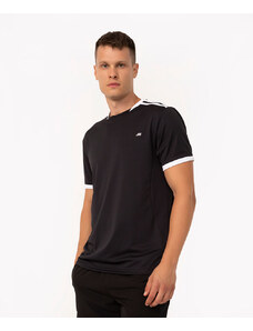 C&A camiseta futebol com recortes manga curta esportiva ace preto