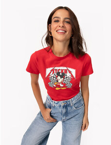 C&A camiseta baby look mickey mouse vermelho