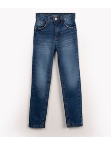 C&A calça jeans skinny infantil com bolsos azul médio