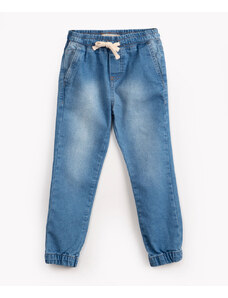 C&A calça jeans jogger infantil com bolsos azul claro