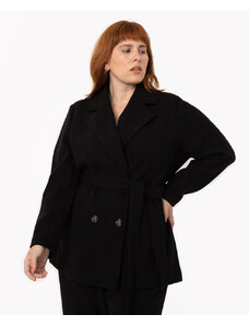 C&A casaco trench coat plus size botões preto