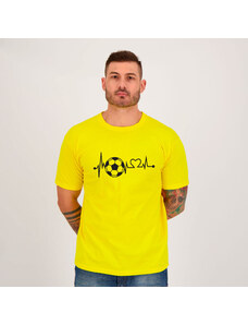 Licenciados Camiseta Batimento Futebol Amarela