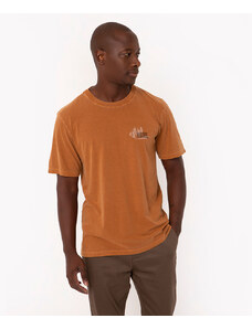 C&A camiseta de algodão gola redonda manga curta laranja