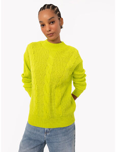 C&A suéter de tricô texturizado verde lima
