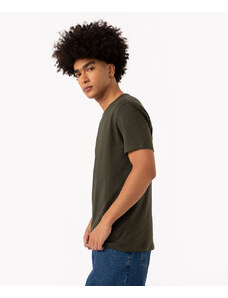 C&A camiseta de algodão básica manga curta - VERDE MILITAR