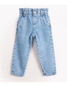 C&A calça jeans infantil clochard com bolsos azul claro