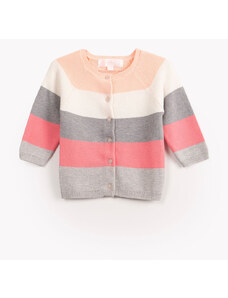 C&A suéter de tricot infantil manga longa rosa
