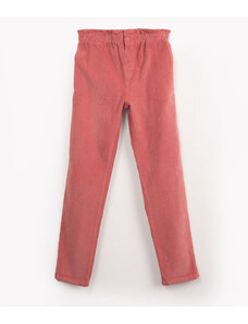 C&A calça infantil de veludo clochard com bolsos rosa