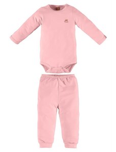 Up Baby Pijama Body e Calça Bebê Rosa