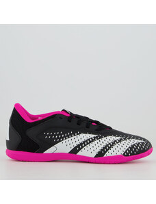 Chuteira Adidas Predator Accuracy 23.4 IN Futsal Preta e Pink