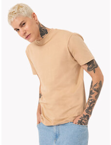 C&A camiseta de algodão slim manga curta bege