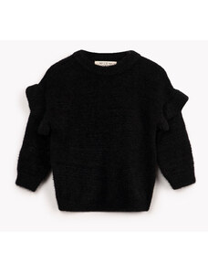 C&A suéter de tricot infantil com brilho preto