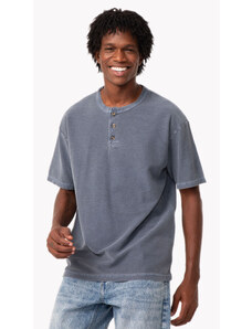 C&A camiseta de moletinho estonada manga curta azul marinho