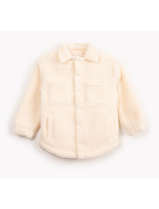 C&A jaqueta infantil sherpa off white