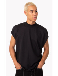 C&A camiseta de moletinho gola alta manga curta preto