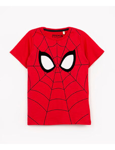 C&A camiseta de algodão infantil homem aranha manga curta vermelha