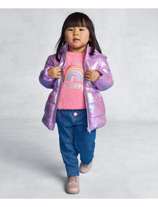 C&A suéter infantil de chenille arco iris pink