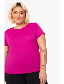 C&A camiseta plus size de poliamida ace esportiva rosa