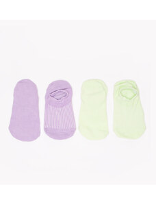 C&A kit de 2 meias invisível jacquard colorido