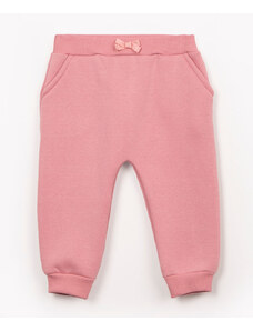 C&A calça infantil de moletom com bolso rosa