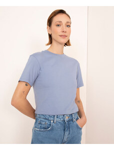C&A camiseta básica de algodão mindset - azul jeans