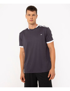 C&A camiseta manga curta com recorte esportiva ace cinza