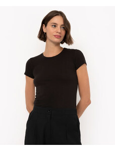 C&A camiseta básica de algodão manga curta preto