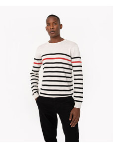 C&A suéter de tricot listrado off white