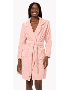 C&A roupão de fleece texturizado rosa