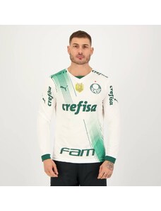 Camisa Puma Palmeiras II 2023 Manga Longa Campeão Brasileiro 2022