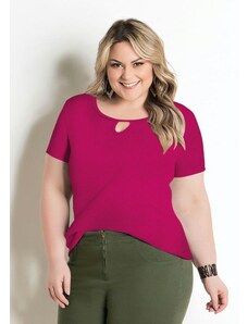 T-Shirt Pink Plus Size Marguerite
