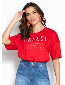 Colcci T-Shirt de Malha Vermelha
