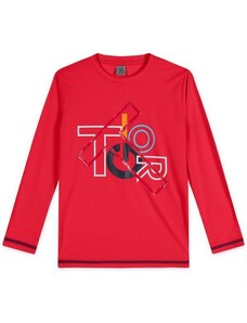 Tigor Camiseta com Proteção Solar Infantil Vermelho