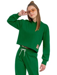 Gloss Blusão Cropped Juvenil Menina Verde