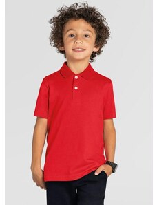 Brandili Camisa Polo Infantil Menino em Malha Vermelho