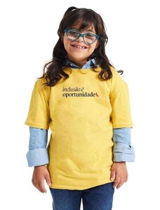 Camiseta Inclusão e Oportunidade Reserva Mini Amarelo