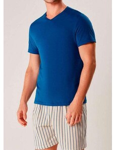 Pijama Masculino Curto Hering 76wx A57-Azul-Escuro